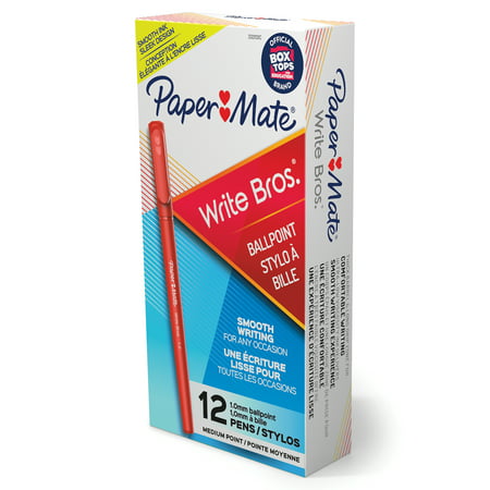Paper Mate Write Bros Stick Ballpoint Pen 12 ct - Red