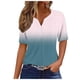 thumbnail image 1 of Camisetas Casuales de Mujer con Cuello en V Camiseta de Color Sólido, Manga Corta Casual Top para el Uso Diario, 1 of 5