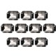 thumbnail image 1 of 10 piezas coser en diamantes de imitación cristales brillantes botones decoración para manualidades DIY ropa zapatos bolsas 0,71 x 1,1 pulgadas gris rectangular, 1 of 5