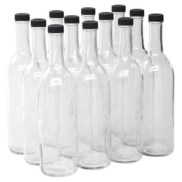 Botellas North Mountain Supply Bordeaux 750 ml Vidrio Transparente Caja de 12