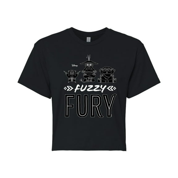 Raya and the Last Dragon - Fuzzy Fury - Juniors Cropped Cotton Blend T-Shirt
