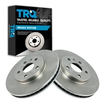 TRQ Front Brake Rotors Set Vented Fits Select 2008-2014 Cadillac CTS