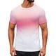 thumbnail image 1 of Tops para hombre, blusas y camisas de cuello redondo y manga corta para hombre, blusas y camisas casuales deportivas con estampado degradado divertido para hombre y mujer, blusas vintage de manga cort, 1 of 8