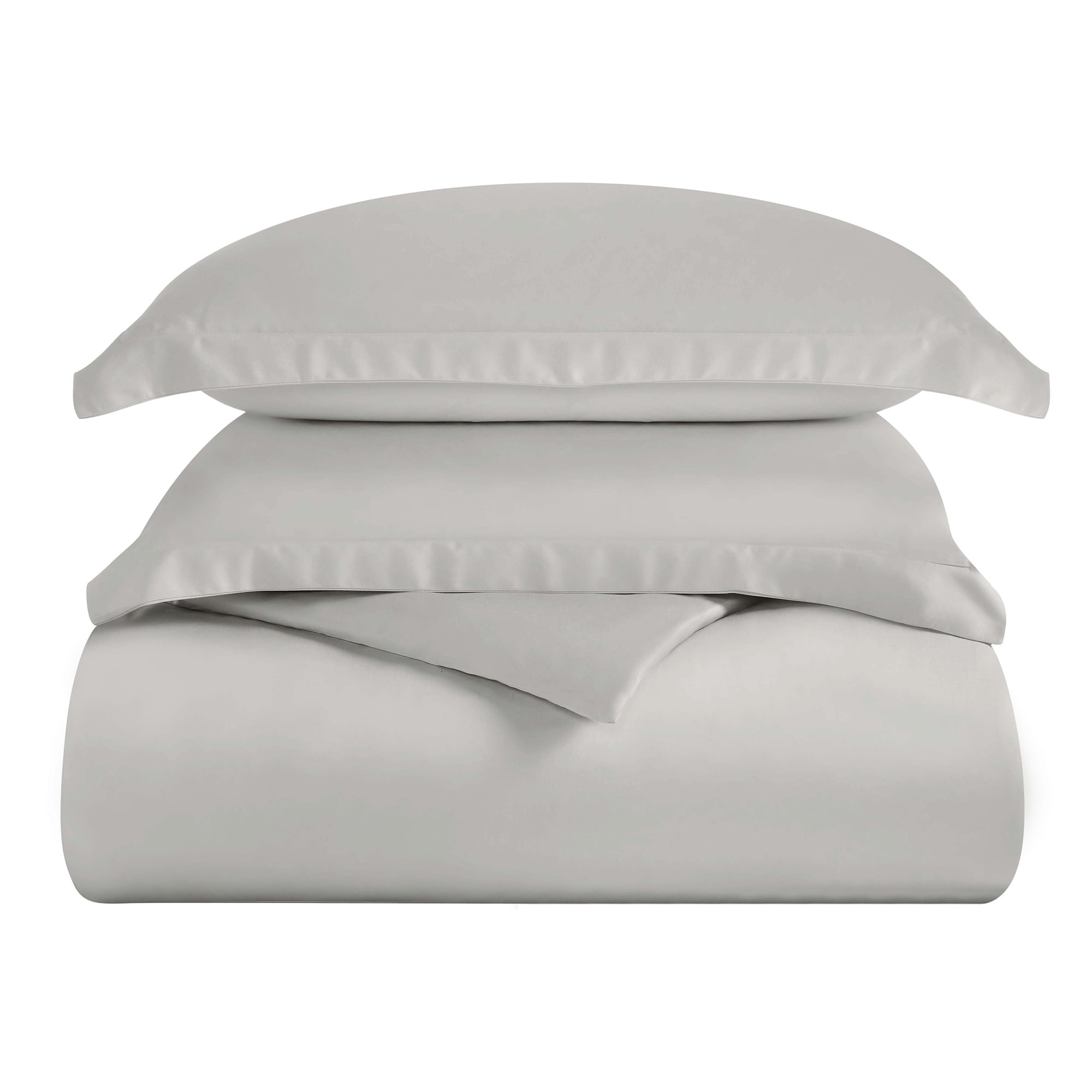Superior Modal From Beechwood 400TC Grey Duvet Cover Set, Full/ Queen