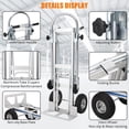 thumbnail image 3 of QinaQin Heavy-Duty Aluminum Trolley, Convertible Into a 2-In-1 Or 3-In-1 Multi-Functional Trolley, with a Load Capacity Of Up To 770 Pounds, 3 of 6