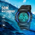 thumbnail image 3 of Kids Digital Sports Watch for Age 4-15 Waterproof Watches with Alarm Stopwatch Wrist Watches for Boys Girls Birthday Chriatmas Gift for Kids, 3 of 9