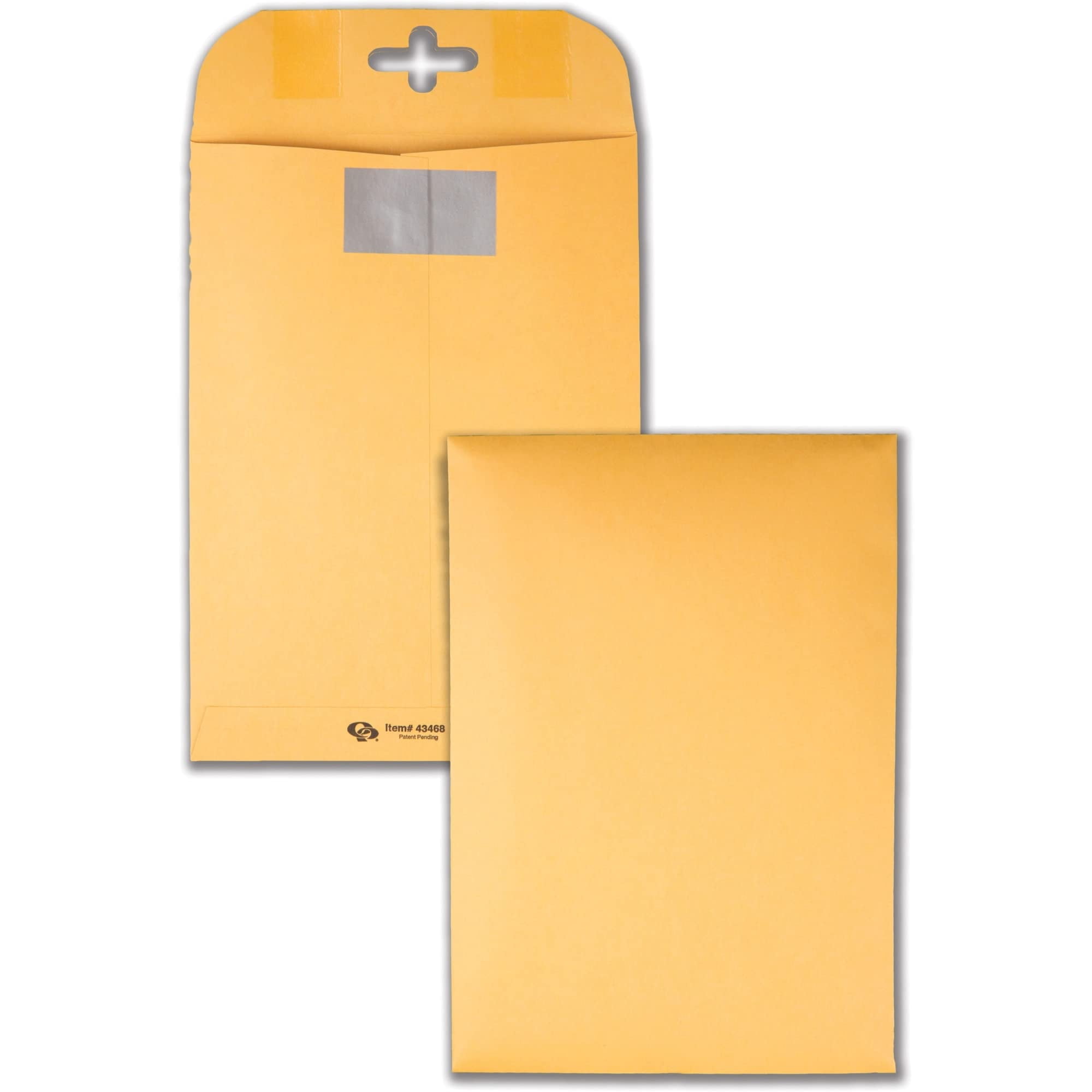 Quality Park Postage Saving Clasp Envelopes, 6 x 9 Inches, Kraft Brown, Pack of 100