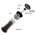 thumbnail image 4 of Mincham Pepper Grinder or Salt Grinder, Best Spice Mill with Ceramic Blades, Adjustable Coarseness, Brushed Stainless Steel Cap, and Refillable Tall Glass Body with 6OZ Capacity (7.5" Tall), 4 of 7