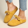 thumbnail image 4 of Bow Knot Mary Jane Mules, Slip On Closed Toe Shoes, Casual Comfort Footwear (Women's), 4 of 6