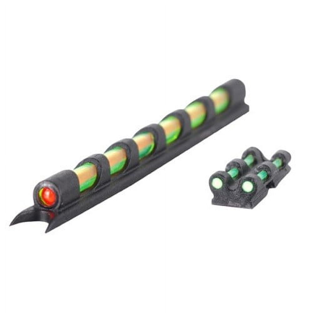 TRUGLO GOBBLE-DOT UNIVERSAL SHOTGUN FIBER OPTIC GREEN/RED FIBER OPTIC GREEN BLACK