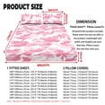 thumbnail image 7 of Pzuqiu Pink Camo 3 Piece Bed Sheet Set for Women Breathable Microfiber,Soft Comfort Surface,3 Pieces Bed Sheets Set with 2 Pillowcases,Perfect for Bedroom,Nursery,Holiday Home Full, 7 of 7