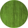 thumbnail image 1 of Ahgly Company Indoor Round Abstract Green Modern Area Rugs, 6' Round, 1 of 4