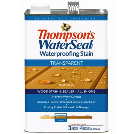 - Thompsons WaterSeal Transparent Waterproofing Stain MAPLE BROWN gal