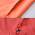 thumbnail image 6 of Sevevn Men Rain Jacket Attached Hood Regular Fit Waterproof Shell Fabric Full Zip Dual Chest Zip Pockets Arm Zip Pocket Cuffs Drawstring Hem For Hiking Wear, 6 of 9
