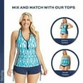 thumbnail image 4 of Beach House Womens Plus Size Paloma Beach Adjustable Side Tie Swim Shorts Style-HW58084 Swimsuit, 4 of 7
