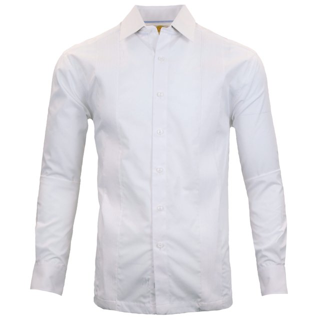 Manchester Guayabera Regular Fit Puño Convertible Blanco, XG Manchester 40800C