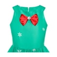 thumbnail image 4 of Girls Dress Christmas Santa Snow Xmas Party Turquoise 7, 4 of 6
