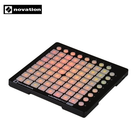 novation LAUNCHPAD MINI Ultra-compact USB MIDI Drum Pad Controller for Ableton Live 64 Backlit Pads 16 Control Buttons with USB