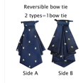 thumbnail image 2 of LinYooLi Reversible Bowknot Short Neck Ties Adjustable Pre-tied for Woman Business Uniform Bowtie Work Ceremony Accessories, 2 of 5