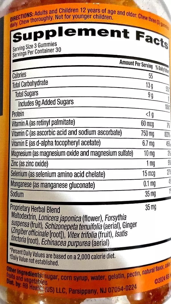 Airborne Immune Support Gummies, 90 Count
