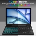 thumbnail image 3 of Funda con Teclado Retroiluminado Desmontable con Soporte para Lápiz, Retroiluminado Negro, iPad Air de 11 Pulgadas M3 2025/M2 2024, 3 of 8