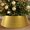 Gold, variant on Waterproof Metal Christmas Tree Collar, Decorative Steel Tree Base Cover to Hide Stand & Lights, Durable Reusable Holiday Decor