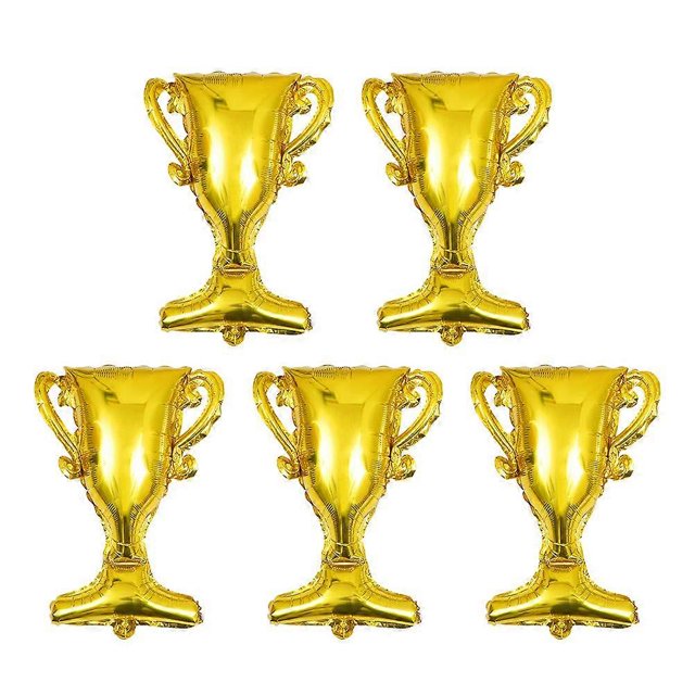5 Pcs Trophy Aluminum Film Balloon Ornament Graduation Party Balloons Universal