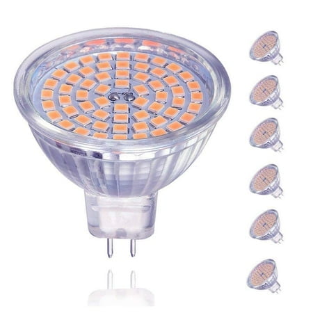 Ottosea Mr16 Led Bulbs Gu5.3 Light Bulbs 5W (50 Watt Equivalent) 12V Acdc Warm White 3000K 120 Degree Beam Angle Two Pin For Landscape Recessed Track Lighting Non Dimmable Pack Of 6
