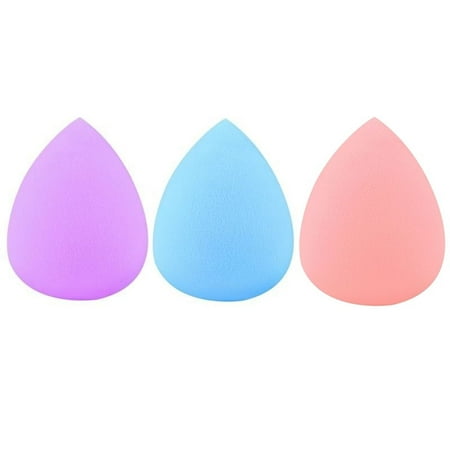 Flawless Bronzing Brush Gel - Zodaca 3 Colors Set Makeup Sponge Blender Blending Foundation Puff Flawless Coverage Powder Smooth Droplet (3-in-1 Accessory Bundle)