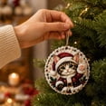 thumbnail image 5 of Christmas DIY Diamond Art Hanging Ornaments, 6-Piece Christmas Craft Kit with Sparkling Tree Pendants for Holiday Home Decor and Handmade Gifts, 5 of 7