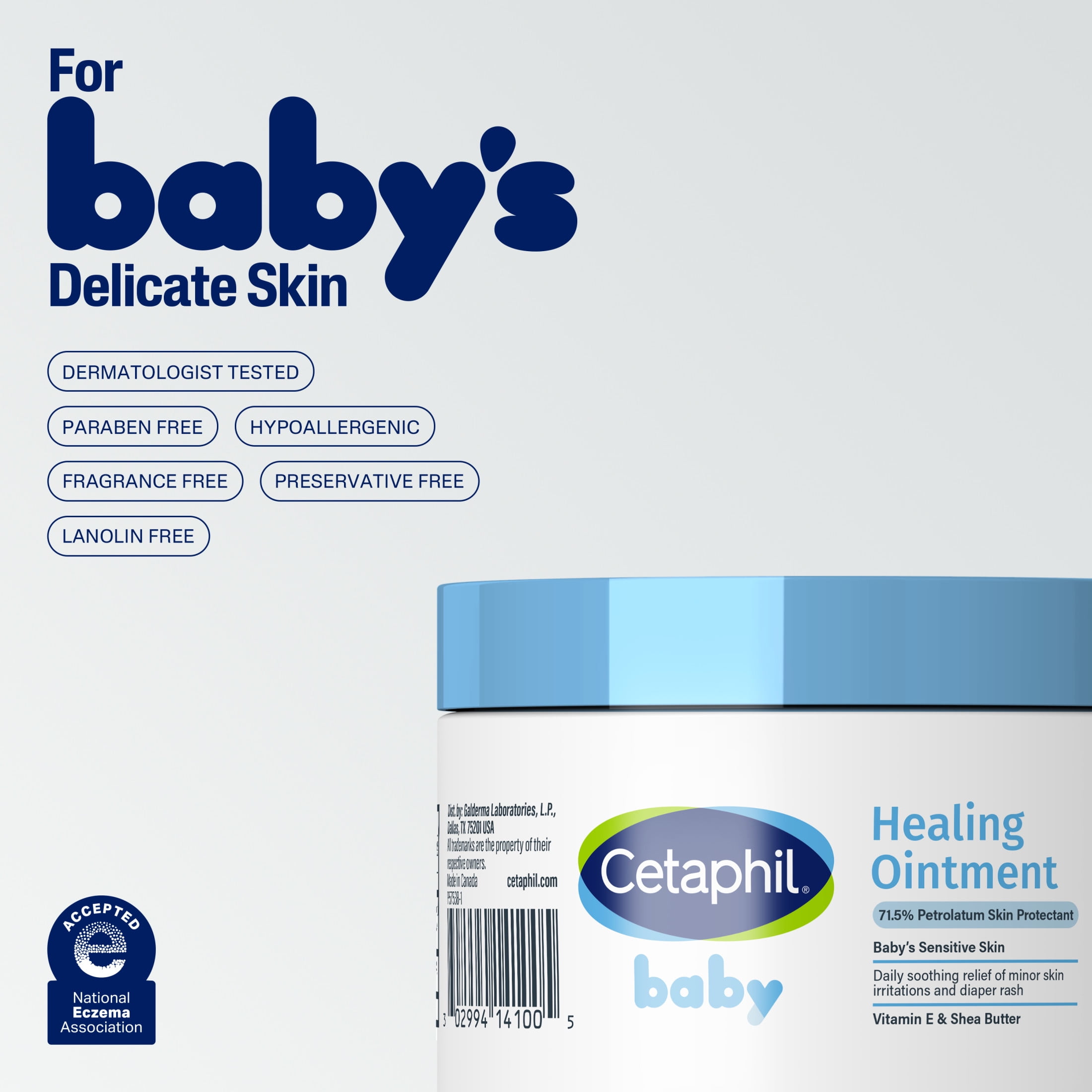 Cetaphil Baby Healing Ointment 12 oz Tub Multi-Purpose Skin