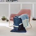 thumbnail image 2 of IBENA  Ocean Ombre Jacquard Throw, 2 of 4