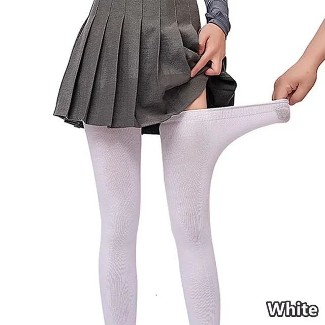 Oversized Striped Over Knee Socks Plus Size Thigh High Socks XXXXL White Plus size