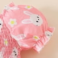 thumbnail image 6 of Gunia Easter Outfit Toddler Girl Short Sleeve Carrot Prints Bodysuits Dress Headbands Set Romper Clothes Sets 0-18 Months, 6 of 7