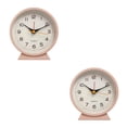 thumbnail image 2 of Yuarrent Reloj despertador de de escritorio Simple, alarmas de forma redonda, relojes de sala de estar para dormitorio, movimiento silencioso, Type1 NO1, 2 of 6