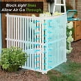 thumbnail image 2 of Vinyl Fence Panels 2 Pack Outdoor Picket Privacy Screen Fence, 2PCS White PVC Fence Panel, 48" H X 36" W (White), 2 of 8