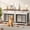 White + Walnut color, variant on Extra Large Double Dog Crate Furniture – Heavy Duty Wooden Kennel for 2 Medium/Large Dogs, 3 Drawers, TV Stand, Indoor Decorative Dog Cage, 70.9" x 23.6" x 38.6", Stylish and Functional
