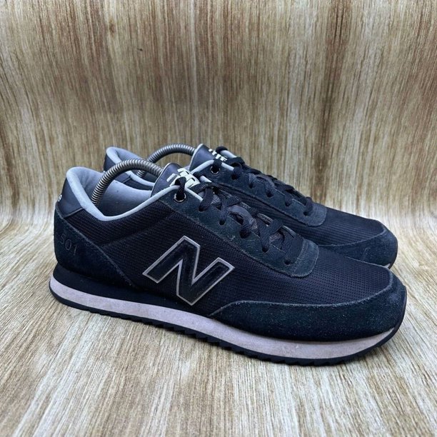 New Balance 501 Men's Size 10 Black White Sneakers Shoes Casual Low Top MZ501CRB