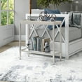 thumbnail image 4 of Evelyn&Zoe Alexis 24" Wide Rectangular Side Table, Satin Nickel, 4 of 8
