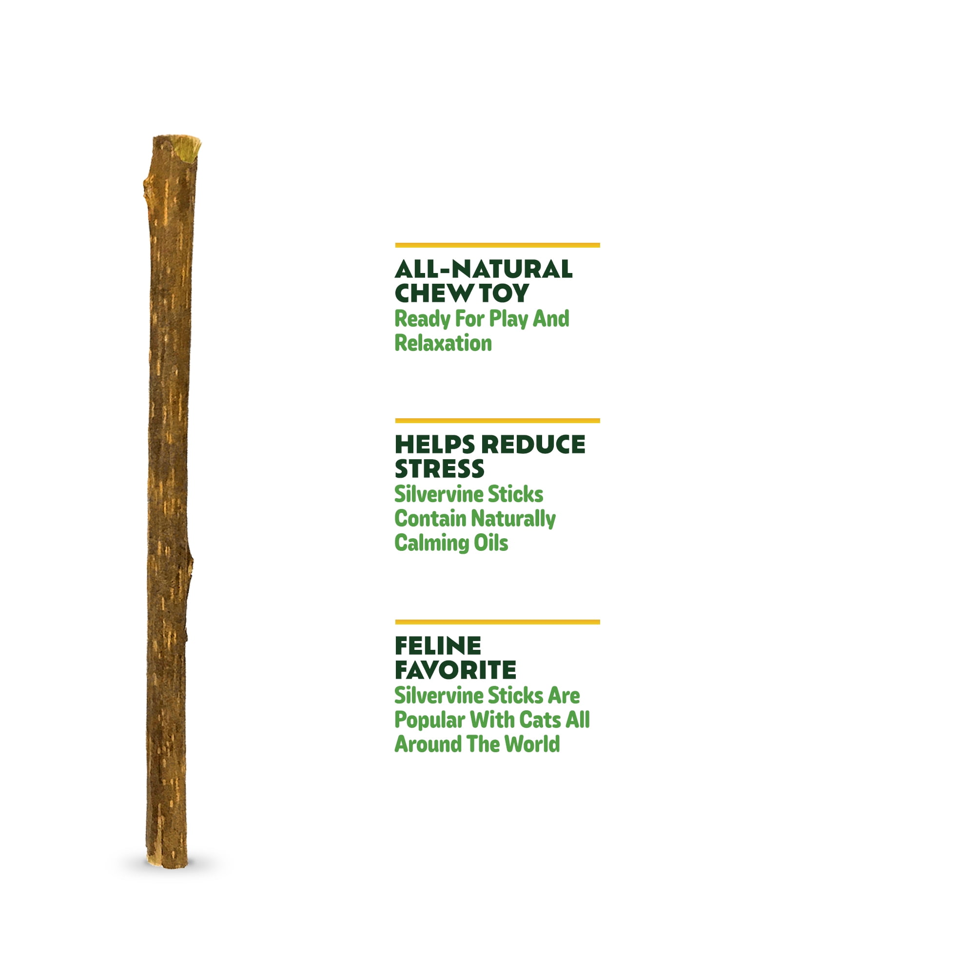 Kitty Ka Zoom Silvervine Catnip Sticks for Cats 5 Count