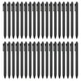 thumbnail image 1 of Unique Bargains 100 Pack Black Barrel Click Pens, 1.0MM Black Ink Retractable Ballpoint Pen, Medium Point Office Supplies， Black, 1 of 5