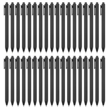 Uxcell 100 Pack Black Barrel Click Pens, 1.0MM Black Ink Retractable Ballpoint Pen, Medium Point Office Supplies， Black
