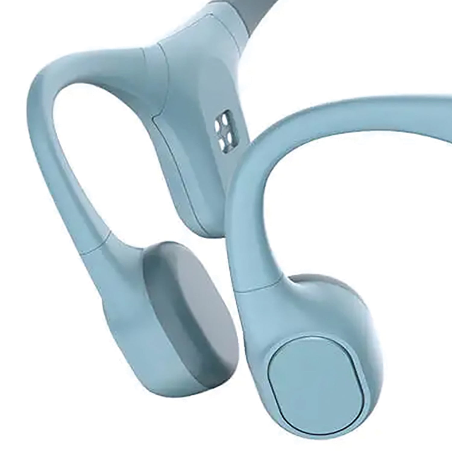 Mojawa Run Plus 4th Generation Sports Bluetooth Bone Conduction Headphones w/ Carrying Bag and Earplugs , Blue