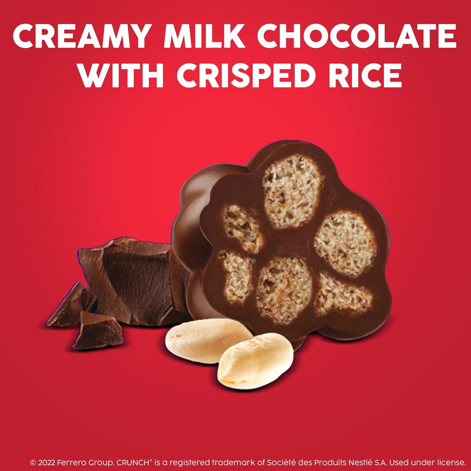 12 Pack Buncha CRUNCH Milk Chocolate and Crisped Rice Candy Box, 3.2 oz each
