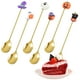 thumbnail image 1 of Juego de 6 cucharas de acero inoxidable estilo Halloween para pasteles y postres., 1 of 8