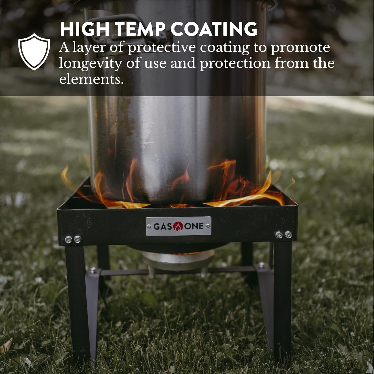 GasOne Propane Gas Outdoor Stove with High Pressure Braided Hose