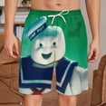 thumbnail image 2 of Ghostbusters Stay-Puft Short Sweatpants Summer Daily Cozy Lounge Shorts 3D Printed Beach Shorts Sweatpants With Drawstring And Pockets, 2 of 7