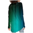 thumbnail image 4 of Womens T Shirts Long Sleeve Top Round Neck Basic Fashion Printed Tshir Thumbhole Tunic Tshirts, 4 of 5