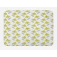 thumbnail image 1 of Floral Bath Mat, Sketch of Lily Flowers Gardening Plants Summer Meadow Field, Plush Bathroom Decor Mat with Non Slip Backing, 29.5" X 17.5", Yellow Grey, by Ambesonne, 1 of 2