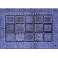thumbnail image 1 of Ahgly Company Machine Washable Indoor Rectangle Abstract Blue Modern Area Rugs, 4' x 6', 1 of 4